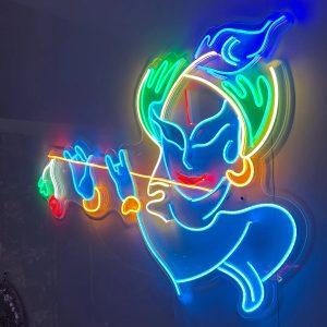 Multi-Color Krishna Neon Signs