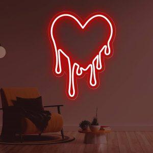 Heart neon sign